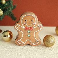 1 Adet 12x13,5x5cm Metal Kutu Kurabiye Gingerbread Yılbaşı