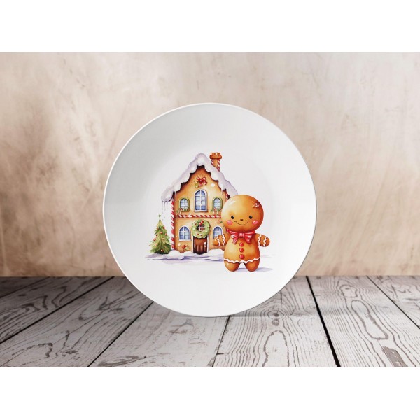 1 Adet 20cm Cozy Moments Tabak Yılbaşı Gingerbread Temalı 3