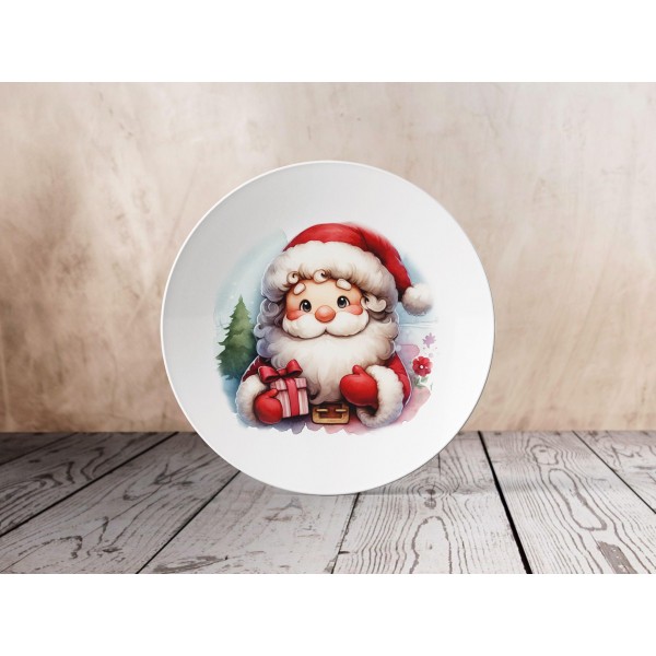 1 Adet 20cm Cozy Moments Tabak Yılbaşı Noel Baba Temalı 38