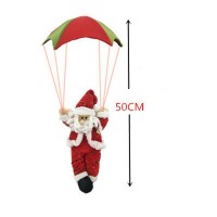 50cm Paraşütlü Noel Baba Yılbaşı Dekoru